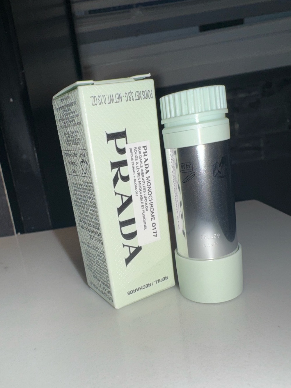 Prada Monochrome Soft Matte Lipstick Refill – O177 Flamingo - Picture 3 of 8